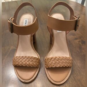 Steve Madden Brown Block Heel Sandals